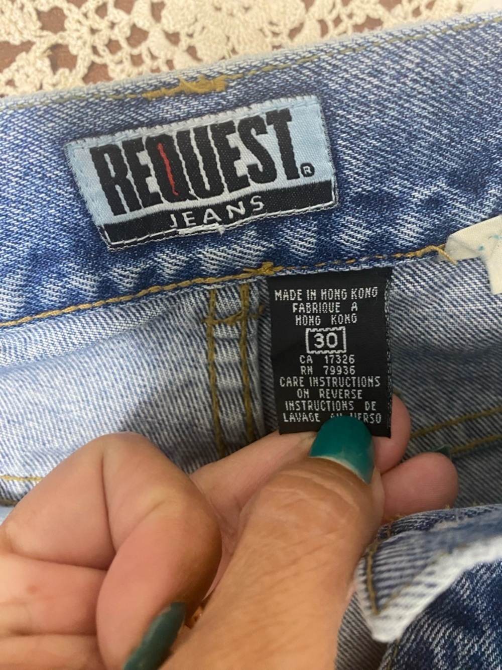 Vintage Request Jeans distressed women size 30 - Picture 6 of 6